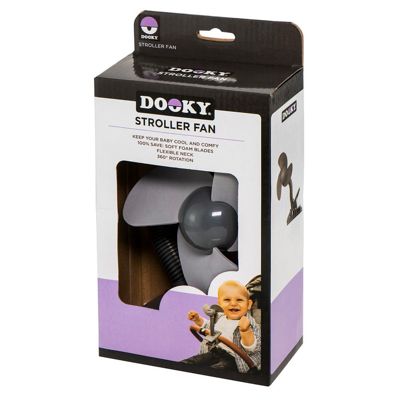 Dooky ventilator soft foam vinnen – werkt op 2x AA batterijen