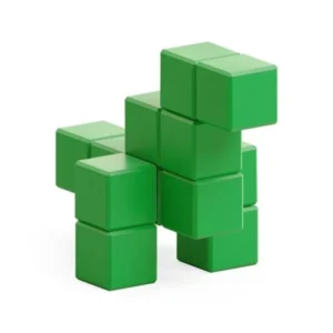 Pixio_dinosaurus_12_magnetische_blokjes groene kleur
