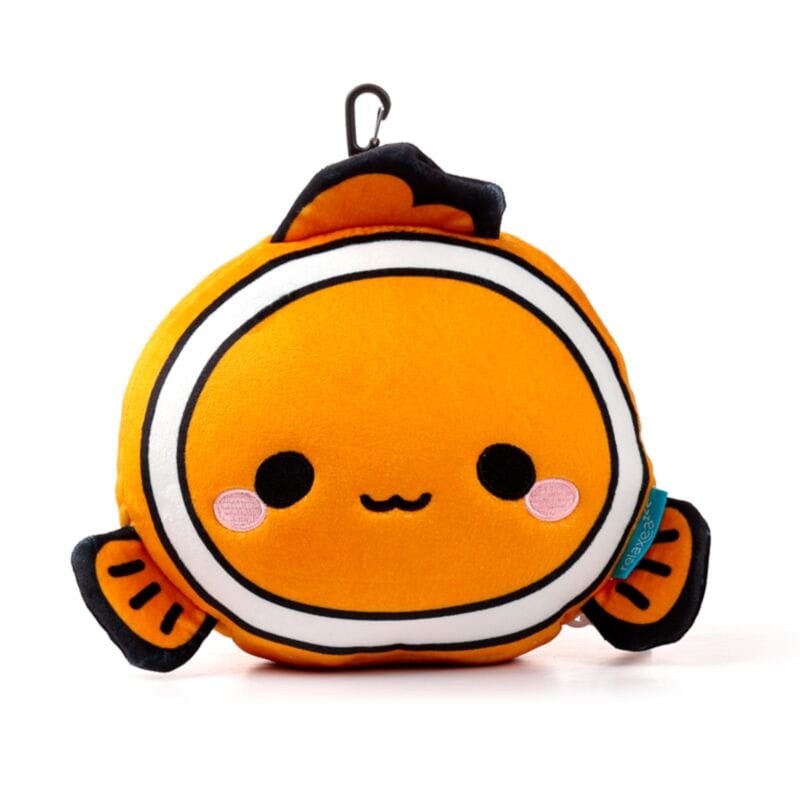 Reiskussen_met_slaapmasker_kind_clownvis voor vliegtuig