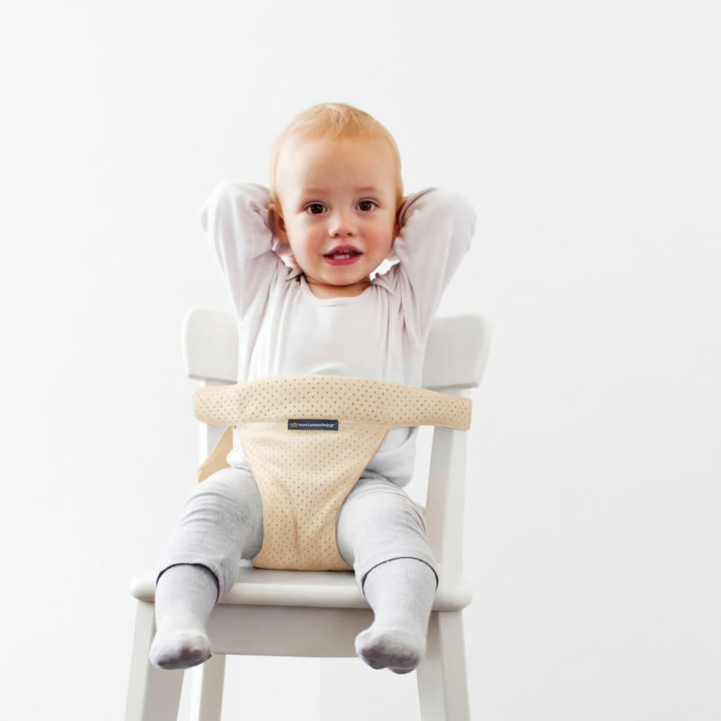 Minimonkey Mini Chair Pocket – mesh reis kinderzitje sand colour