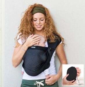 Minimonkey Mini Sling babydrager in zwart